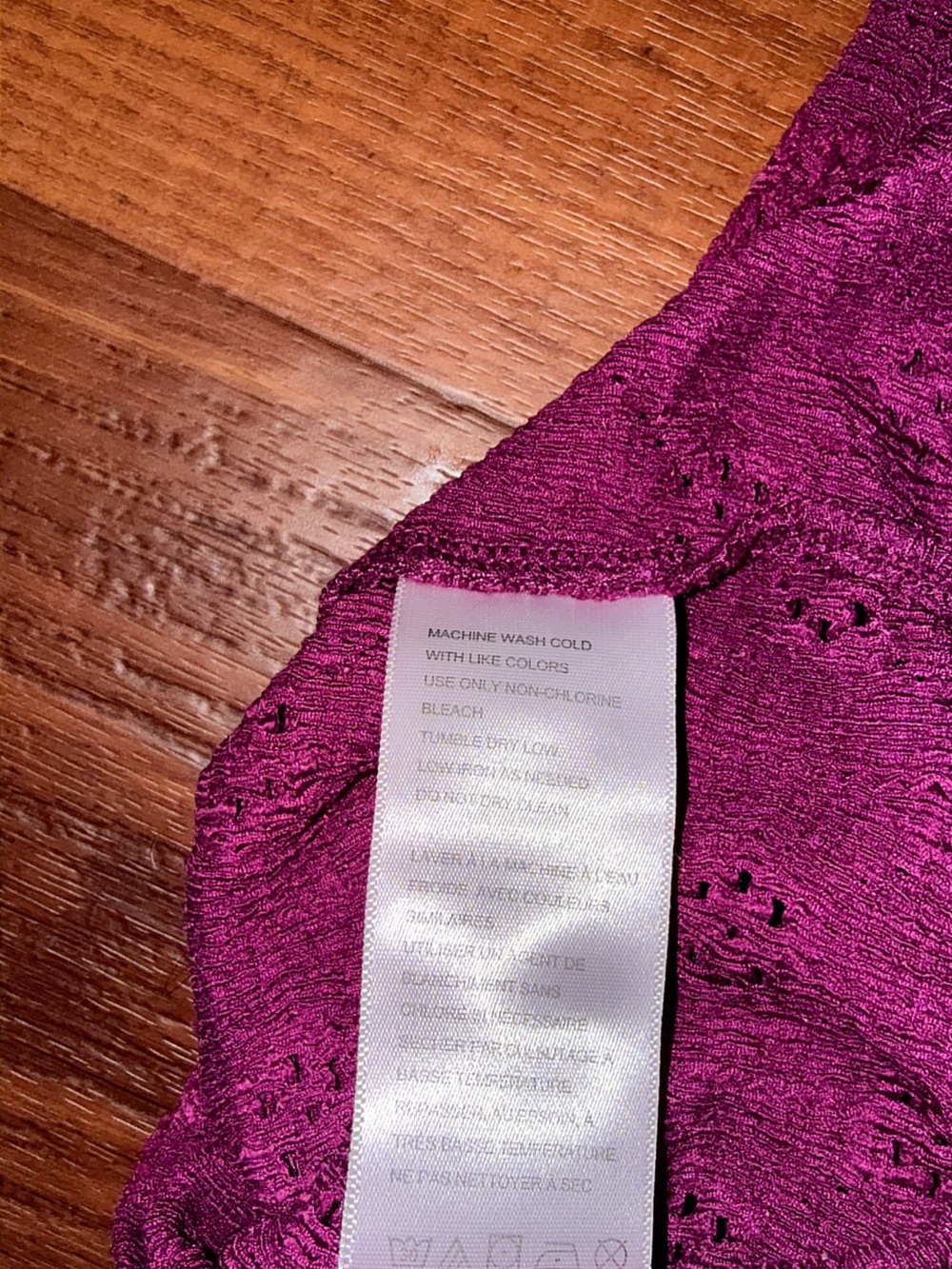 Pristine Kimchi Blue Anais Purple Eyelet Top Size: Small - Picture 8 of 10